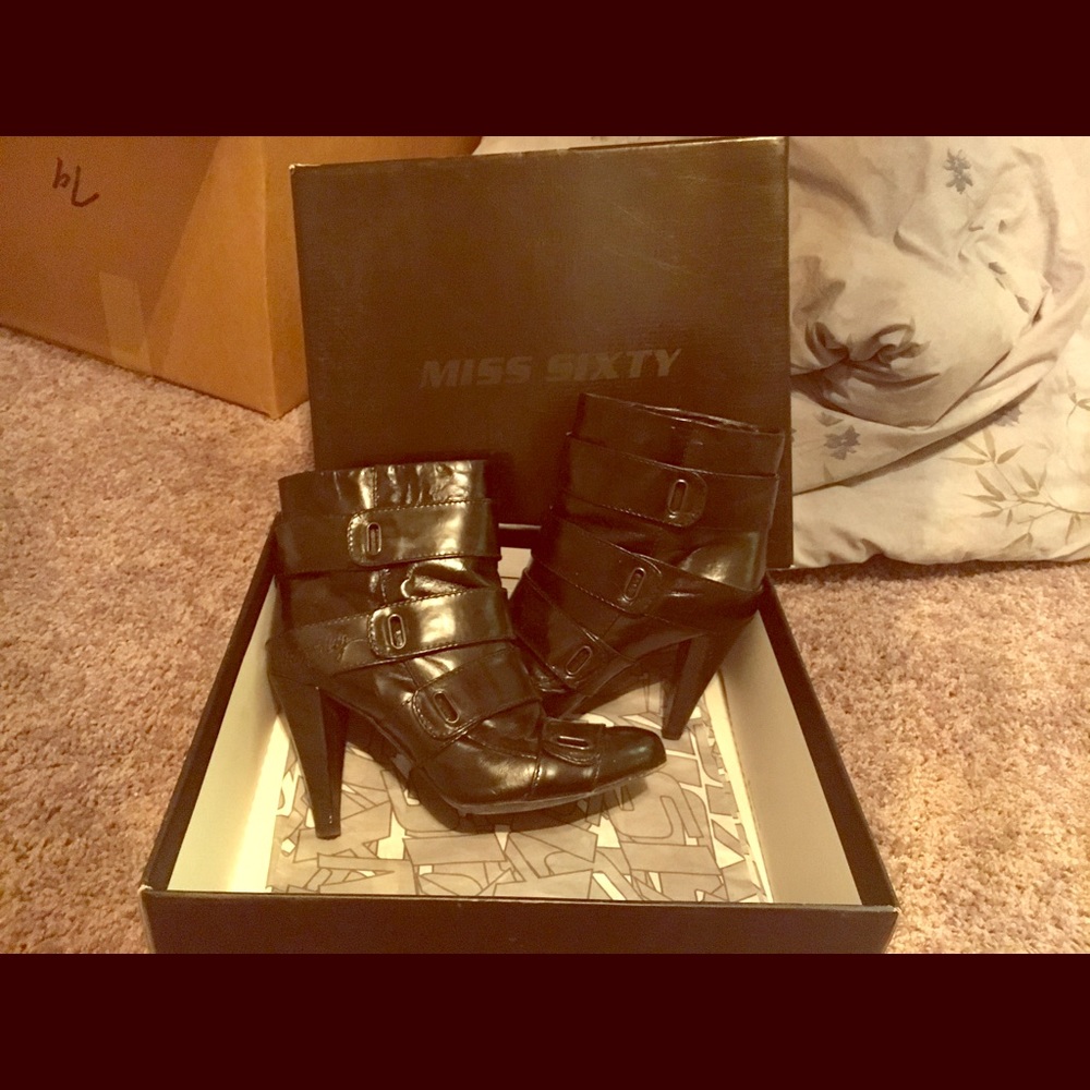 Miss Sixty leather booties